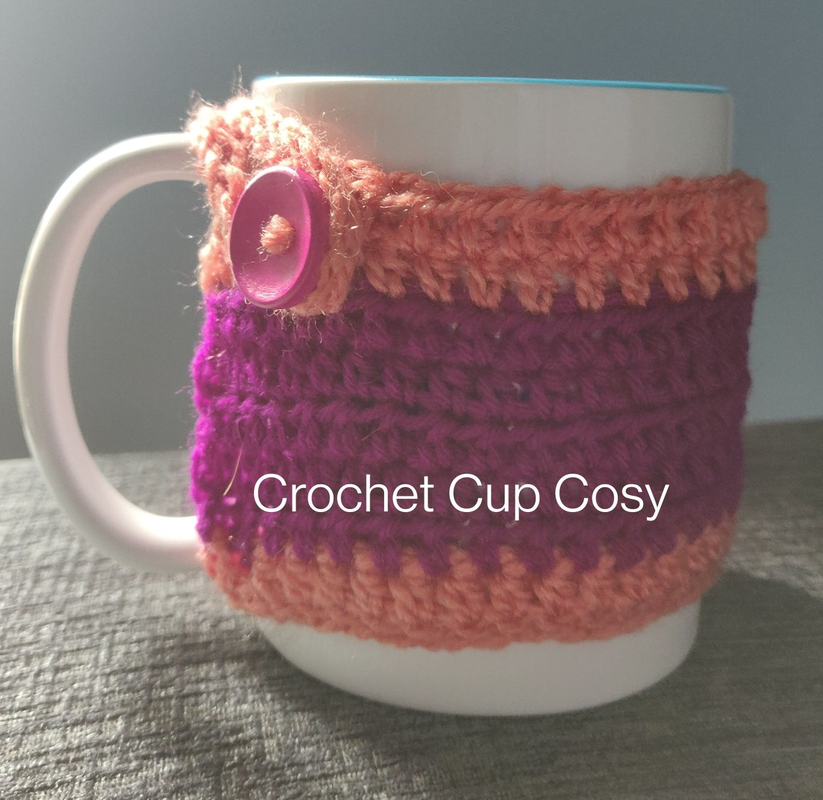 Crochet Cup Cosy - handmade with care
