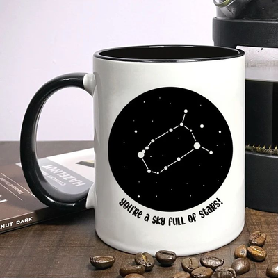Gemini Zodiac Sign Ceramic Coffee Mug